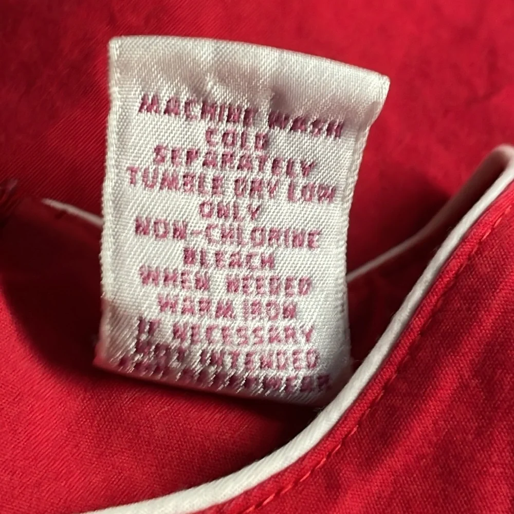 Vintage y2k Gymboree Red Sleeveless stitched heart Dress Size Size 2T